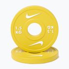 Carico Nike Strength Change Plates 2 x 1,5 kg yellow/white