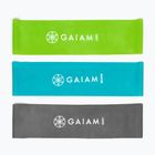 Set di bande elastiche per allenamento Gaiam 63578 3 szt. black/blue/green