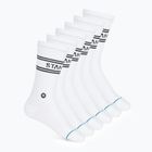 Stance Basic Crew 6 paia di calzini bianchi