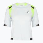 Brooks Carbonite, maglia da corsa da donna grigio ghiaccio/jacquard nightlife