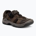 Teva Omnium 2 Pelle sandali da uomo caffè turco