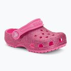 Crocs Classic Glitter Clog T rosa limonata infradito per bambini
