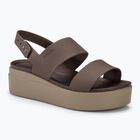 Sandali Crocs Brooklyn Low Wedge donna, fungo/stucco