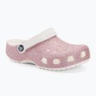 Crocs Classic Glitter Clog bianco/arcobaleno infradito per bambini