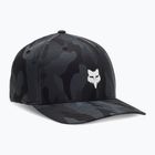 Cappello da baseball Fox Racing Fox Head Camo Tech Flexfit nero camo da uomo