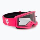Occhiali da ciclismo per bambini Fox Racing Main Core Jr rosa/chiaro