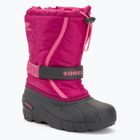 Sorel Flurry Dtv, stivali da neve junior color arancio scuro/rosa tropicale