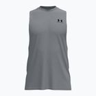 Maglia training da uomo Under Armour Left Chest Cut Off Tank steel light heather/black