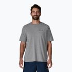 Maglietta da uomo Patagonia P-6 Logo Responsibili-Tee gravel heather