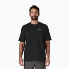 Maglietta da trekking Patagonia P-6 Logo Responsibili-Tee uomo nero