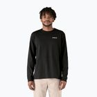 Patagonia P-6 Logo Responsibili trekking longsleeve uomo nero