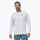 Patagonia P-6 Logo Responsibili Longsleeve uomo bianco