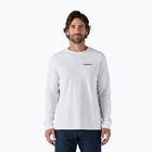 Patagonia P-6 Logo Responsibili Longsleeve uomo bianco