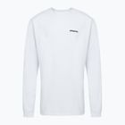 Patagonia P-6 Logo Responsibili Longsleeve uomo bianco