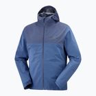 Salomon Essential WP 2.5L giacca da pioggia da uomo in denim scuro/mood