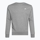 Felpa Nike Sportswear Club Fleece Crew grigio scuro/bianco per uomo