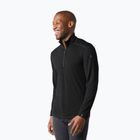 Felpa termica da uomo Smartwool Merino 250 Baselayer 1/4 Zip Boxed nero