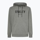 Felpa con cappuccio Oakley PO da uomo, nuova, grigio atletico