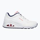SKECHERS Uno Stand On Air scarpe da donna bianco durabuck/navy/rosso/mesh