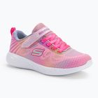SKECHERS Go Run 600 Shimmer Speeder scarpe da bambino rosa chiaro/multi