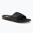 REEF Fanning Slide nero/argento infradito da uomo
