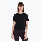 Icebreaker maglia trekking donna Merino 150 Tech Lite III SS Crop Tee nero