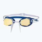 Occhialini da nuoto Zoggs Diamond Titanium blu/bianco/oro specchiante