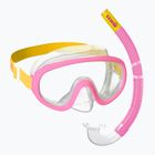 Mares Combo Jelly rosa/giallo/chiaro kit snorkeling per bambini