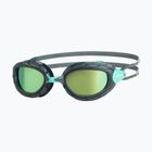 Occhiali da nuoto Zoggs Predator Titanium Reactor grigio/ turchese/ titanium reactor