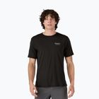 Camicia grafica da uomo Patagonia Cap Cool Merino Blend heritage header/nero