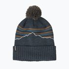 Patagonia Powder Town berretto invernale fitz roy maglia a righe/blu fumo