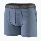 Patagonia uomo Essential Boxer Briefs 3" fathom stripe/new navy