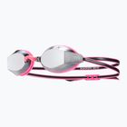 Occhiali da nuoto TYR per bambini Blackops 140 Ev Racing Mirrored argento/ rosa/nero