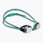 Occhiali da nuoto da donna TYR Blackops 140 Ev Racing Mirrored argento/ menta/nero