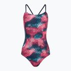 Costume intero TYR Starhex Cutoutfit donna rosso/multi