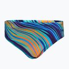 Slip da nuoto da uomo TYR Durafast Elite Riptidal Briefs verde acqua/arancio