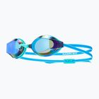Occhialini da nuoto per bambini TYR Blackops 140 Ev Racing Specchiati blu/turchese