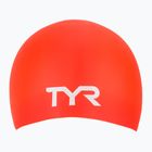 Cuffia da nuoto TYR Long Hair Wrinkle Free Silicone bright red