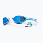 Occhialini da nuoto TYR Tracer-X Elite Racing Mirrored blue/white
