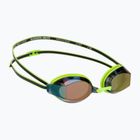 Occhialini da nuoto TYR Blackops 140 Ev Racing Mirrored bright green/black