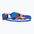 Occhialini da nuoto TYR Tracer-X RZR Mirrored blue/orange