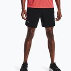 Under Armour Launch Sw 7'' pantaloncini da corsa da uomo nero/nero/riflettente