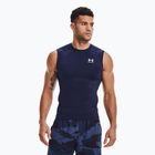 Canotta Under Armour Heat Gear Armour Comp Training Uomo mezzanotte marina/bianco