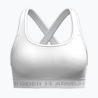 Reggiseno sportivo Under Armour Crossback Mid white/white/halo gray
