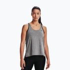 Under Armour UA Knockout Mesh Back Tank canotta jet gray light heather/nero/nero da donna per allenamento
