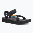 Sandali Teva Midform Universal Pride nero arcobaleno da donna
