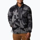 Felpa in pile Columbia Back Bowl nero mod camo/squalo uomo