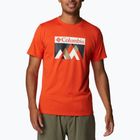 Columbia Rules Grph maglia da trekking da uomo con grafica quarzo rosso/peak fun