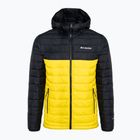 Piumino Columbia Powder Lite Hooded laser lemon/nero da uomo