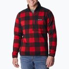 Felpa da trekking Columbia Sweater Weather II Printed mountain red check print da uomo